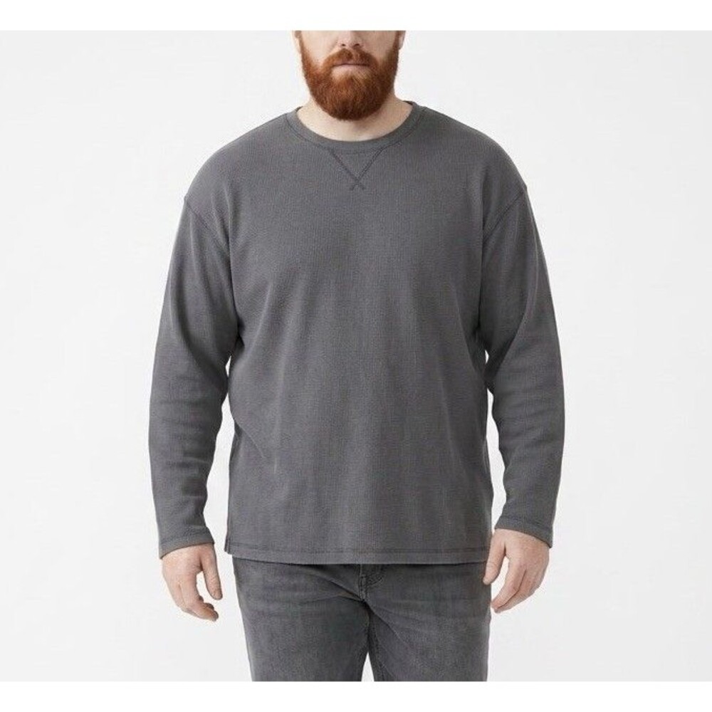 Men’s Geoffrey Beene Sweatshirt XL Gray Cotton Blend Long Sleeve